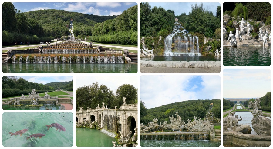caserta palac palazzo reale zahrada gardino fontana aquaduct 4